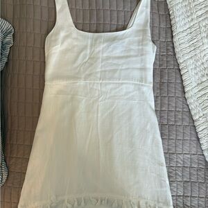 Lulu's Cream Mini Dress